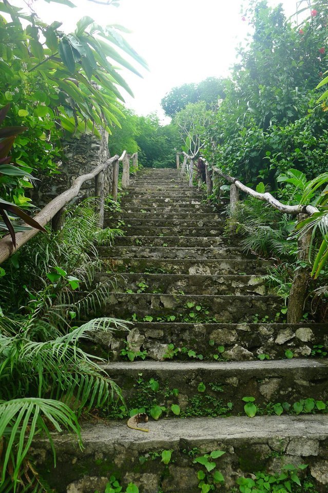 去villa要走长长的石阶，所以风景那么好，登高望远嘛